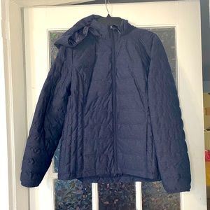 Navy blue winter jacket, size XL.